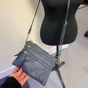 Blue crossbody bag